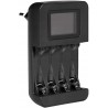 AmazonBasics ładowarka AA AAA 4 akumulatory LCD inteligentna 100-240 V