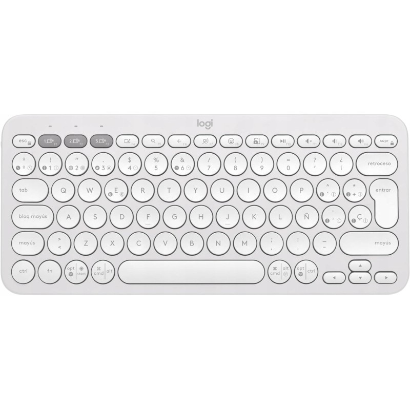 Outlet Logitech Pebble Keys 2 K380s klawiatura Bluetooth QWERTY ES biała