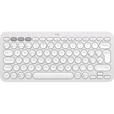 Outlet Logitech Pebble Keys 2 K380s klawiatura Bluetooth QWERTY ES biała