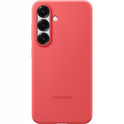 Outlet Etui plecki Samsung Silicone dla Galaxy S25 czerwone