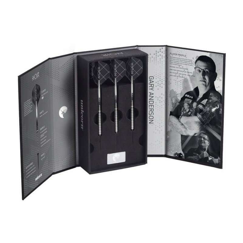 Outlet Rzutki Unicorn Noir Gary Anderson 3 szt. zestaw OPIS powłoka tytan