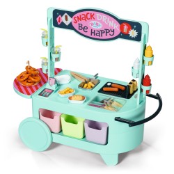 Outlet Zestaw z przekąskami grill Baby Born na kółkach Food Truck frytki CE