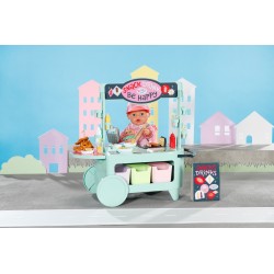 Outlet Zestaw z przekąskami grill Baby Born na kółkach Food Truck frytki CE
