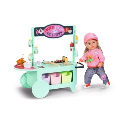 Outlet Zestaw z przekąskami grill Baby Born na kółkach Food Truck frytki CE