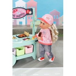 Outlet Zestaw z przekąskami grill Baby Born na kółkach Food Truck frytki CE