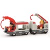 BRIO WORLD POCIĄG PASAŻERSKI KOLEJKA DREWNIANA ZESTAW STARTOWY TORY 3+