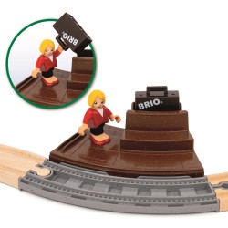 BRIO WORLD POCIĄG PASAŻERSKI KOLEJKA DREWNIANA ZESTAW STARTOWY TORY 3+