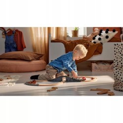 BRIO WORLD POCIĄG PASAŻERSKI KOLEJKA DREWNIANA ZESTAW STARTOWY TORY 3+