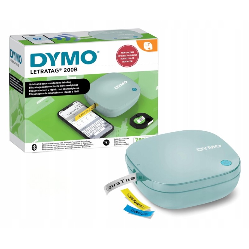 USZKODZONY Drukarka etykiet Bluetooth przenośna DYMO LetraTag 200B poręczna
