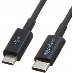 Outlet AmazonBasics L6LUC001-CS-R kabel USB dł. 0,9 m 2.0 USB C Micro-USB B