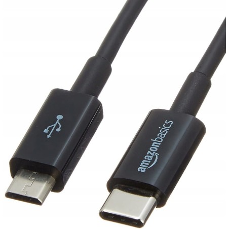 Outlet AmazonBasics L6LUC001-CS-R kabel USB dł. 0,9 m 2.0 USB C Micro-USB B