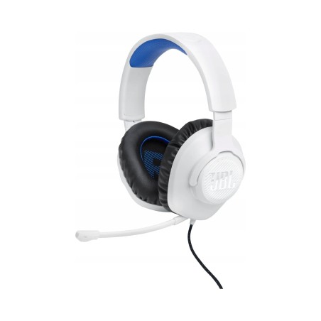 Słuchawki gamingowe JBL Quantum 100P dla graczy PS Xbox PC mikrofon białe