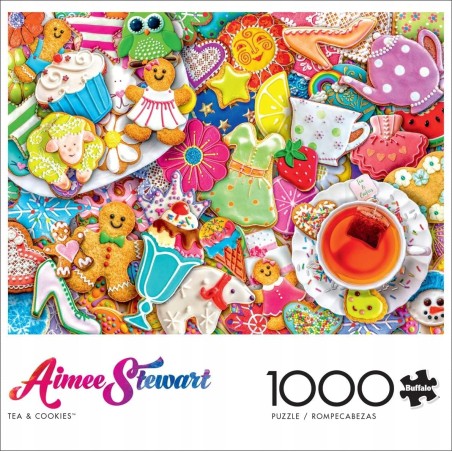 Outlet Buffalo Games Aimee Stewart Herbata i ciasteczka 1000 el. puzzle