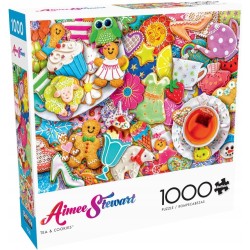 Outlet Buffalo Games Aimee Stewart Herbata i ciasteczka 1000 el. puzzle