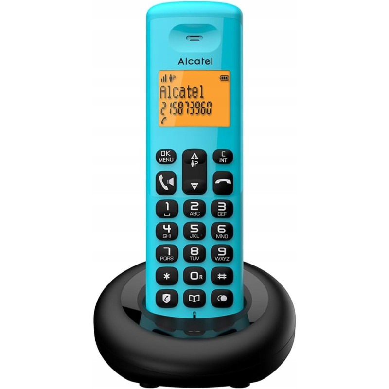 Outlet Alcatel E260 telefon DECT bezprzewodowy niebieski kompaktowy senior