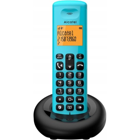 Outlet Alcatel E260 telefon DECT bezprzewodowy niebieski kompaktowy senior