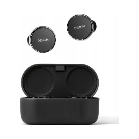 Outlet Denon PerL Pro bezprzewodowe czarne słuchawki douszne Bluetooth ANC