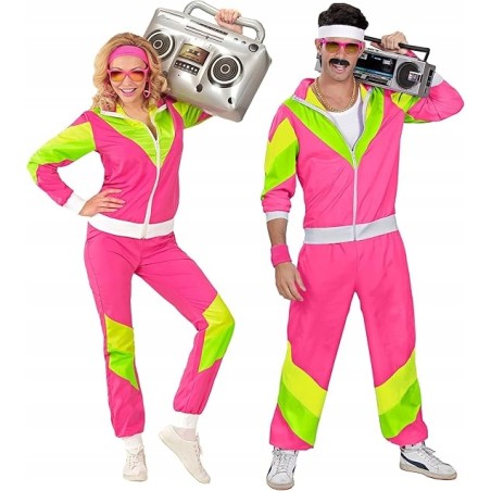 Outlet Strój kostium dresiara DISCO lata 80 sportowiec bal różowy r. XXL