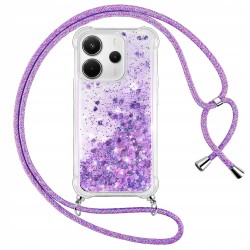 Outlet Etui Vauki do Redmi Note 14 4G, silikon TPU, przezroczyste fioletowe