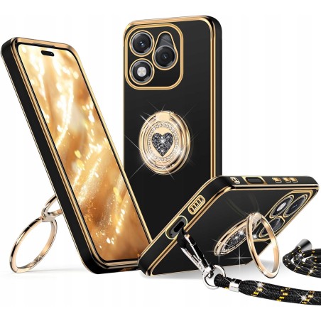 Outlet Etui pancerne XYZ Honor 400 Lite z smyczą i pierścieniem stojakiem