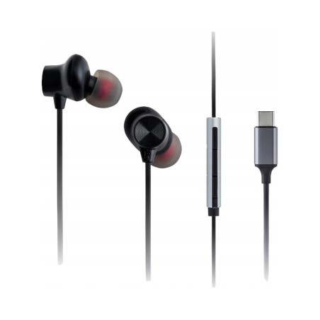 Outlet Panasonic RP-TCM225DEK słuchawki przewodowe douszne USB C czarne