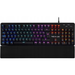 Outlet The G Lab Keyz Carbon E klawiatura RGB mechaniczna FR blue switch