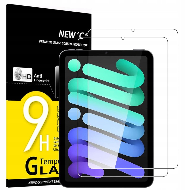 Outlet NEW'C szkło hartowane iPad mini 6/7/8.3 zestaw 2 szt. wytrzymałe