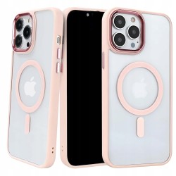 Outlet Etui ERDARARIPRO MagSafe różowe półprzezroczyste do iPhone 13 Pro