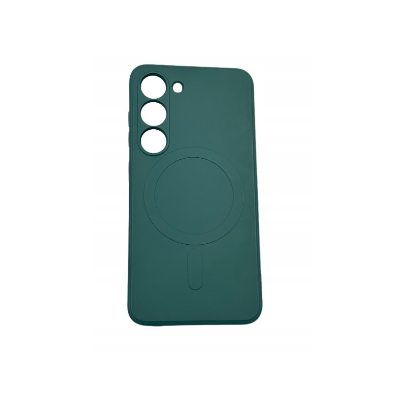 Outlet Silicone Magnetic etui Samsung Galaxy S23 zielone 14,43 x 6,93 cm