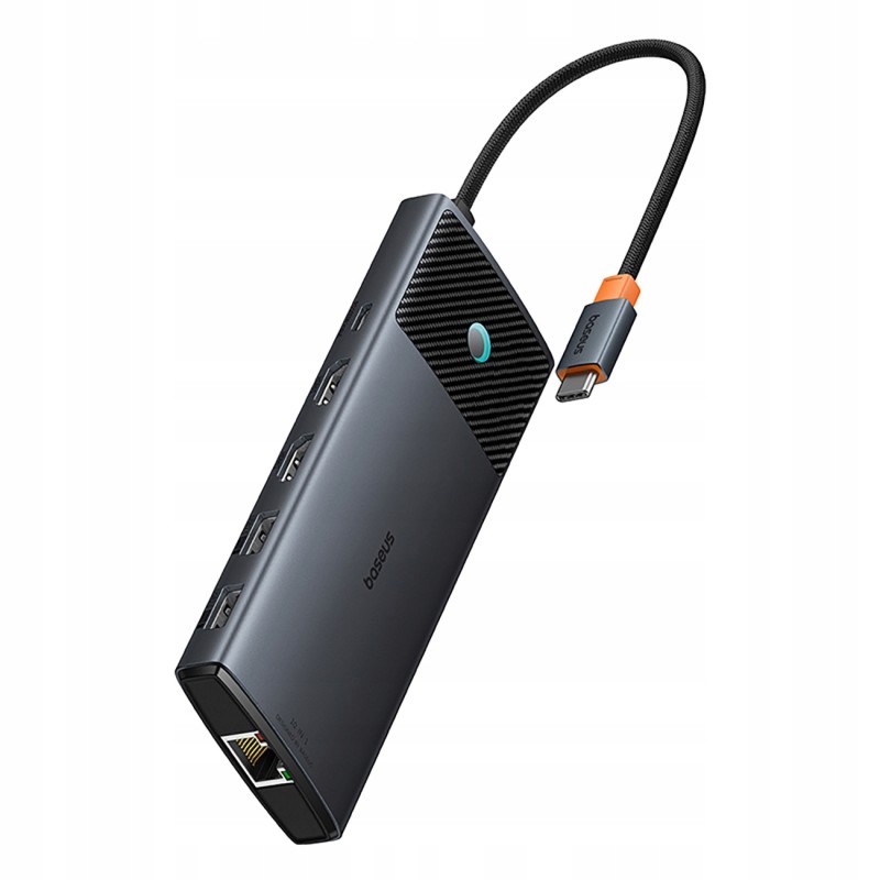 Outlet Hub USB-C Baseus Metal Gleam II 10w1 HDMI USB-A USB-C RJ45 SD/TF -
