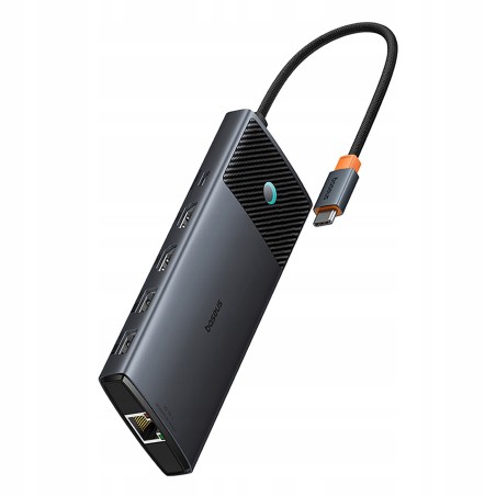 Outlet Hub USB-C Baseus Metal Gleam II 10w1 HDMI USB-A USB-C RJ45 SD/TF -