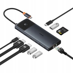 Outlet Hub USB-C Baseus Metal Gleam II 10w1 HDMI USB-A USB-C RJ45 SD/TF -