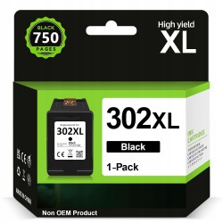 Outlet INKYEAH 302XL tusz czarny zamiennik do HP 302 XL 750 stron wydajny