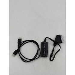 Adapter SCART HDMI 720p 1080p konwerter TV projektor DVD VHS Plug & Play