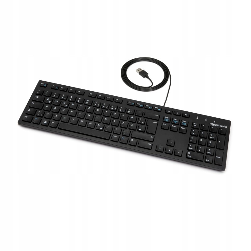Outlet Amazon Basics klawiatura membranowa MD005DE USB przewodowa QWERTZ DE