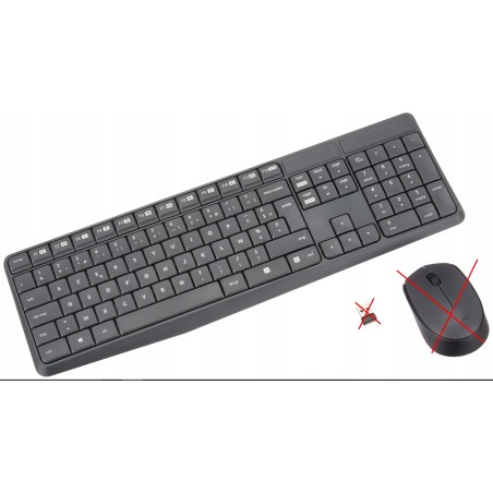 Logitech MK235 klawiatura bezprzewodowa membranowa USB 2.4 Ghz AZERTY FR