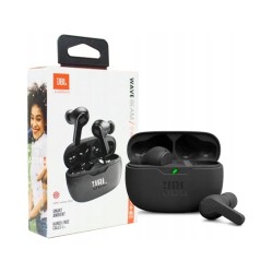 Outlet JBL Wave Beam Deep Bas słuchawki bezprzewodowe Bluetooth 5.2 czarne