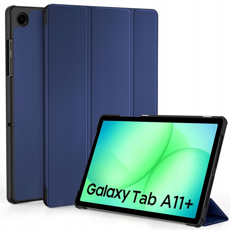 Outlet EasyAcc etui Galaxy Tab A9 Plus 11" 2025 PU granatowe smart cover
