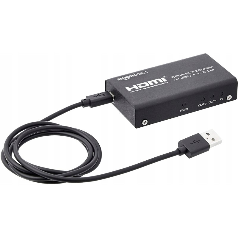 Outlet Amazon Basics splitter HDMI 1x2 4K 30Hz rozdzielacz 2 wyjścia