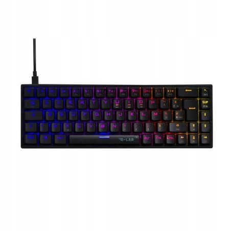 Klawiatura gamingowa The G-Lab KEYZ TITAN mechaniczna czarna RGB Azerty
