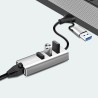 Outlet Hub USB-C/USB-A LogiLink 3x USB 3.0 RJ45 Ethernet sieciowy 1G 5Gbs