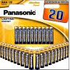 Outlet Panasonic baterie AAA LR03 R3 alkaliczne 20 szt blister 1.5V zestaw
