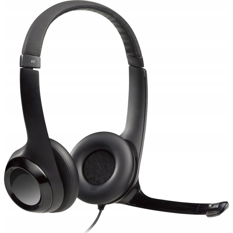 Outlet Słuchawki nauszne przewodowe z mikrofonem Logitech H390