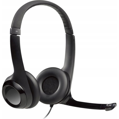 Outlet Słuchawki nauszne przewodowe z mikrofonem Logitech H390