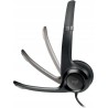 Outlet Słuchawki nauszne przewodowe z mikrofonem Logitech H390