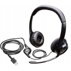 Outlet Słuchawki nauszne przewodowe z mikrofonem Logitech H390