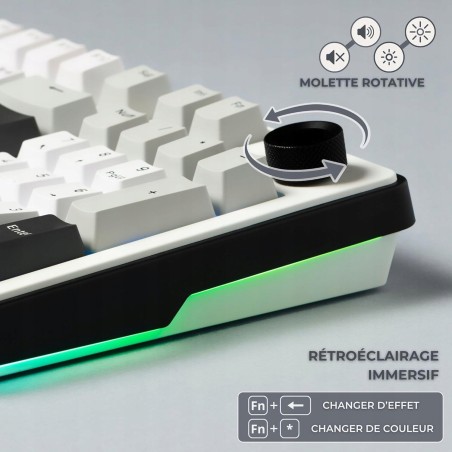 Bezprzewodowa klawiatura G-Lab KEYZ Elite 400 WG