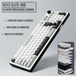 Bezprzewodowa klawiatura G-Lab KEYZ Elite 400 WG