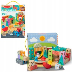 Outlet Klocki drewniane Melissa & Doug Miasto do montażu 73 el. 2+ CE