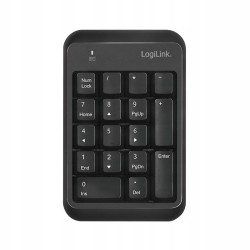 Outlet Klawiatura numeryczna Logilink membranowa czarna Bluetooth niski